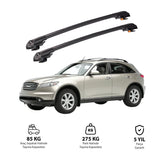 INFINITI FX 2003-2008 TRX1 Thunder Carrier Barres transversales pour galerie de toit de voiture, 2 barres